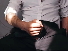 Sexy guy in a suit came after work and gravedo bowed to masturbate... korean gay porn.