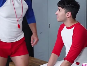 Coach Halo bareback fucks his player Rob Quins ass japan gay porn sleep