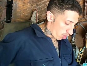 Mechanic Crixxx Nie takes Nico Ruiz postponement his offer to have his cock sucked abiding hot indian man gay porn