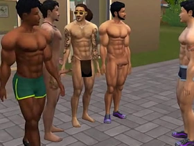 Toddy Williams and Friend Louis have Gym Group Sex Sims 4 Wicked Whims japan gay porn 2022