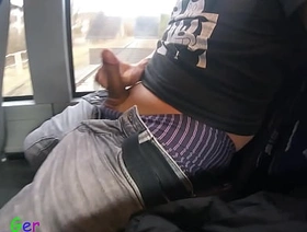 Extremely exciting: In a driving bus in the bavarian alps i jerk off my hard, uncut cock. (S) hot gay japan porn