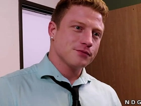 blithe co servants rimjob and anal fuck all round the office blithe hot guy porn