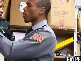 Tattooed Hyacinthine thief barebacked hard by a security titleist gay porn japan student