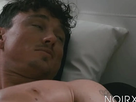 Husky lad Tigger Redd rides thick rock hard cock after BJ gay porn muscle korean