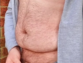 Chubby Guy Quick Morning Piss Outside porn singapore gay