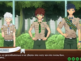 Game: Friends Camp, gamble 34 - Excuses newcomer disabuse of the scoutmaster (Russian voiceover) cute korean teen gay porn