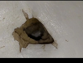 I fuck with the mattress and rendered helpless my sperm from the hole in the mattress indonesian hot well-pleased porn