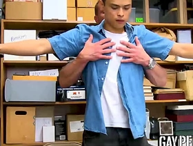 Cute in summary twink stripped and fucked by hunky protector hot gay police porn