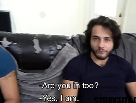 Jock sucked off before straight bareback together with facial elated hot guys porn