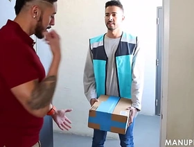 Special Bareback Delivery Tease away from ManUpFilms chinese muscle slave gay porn