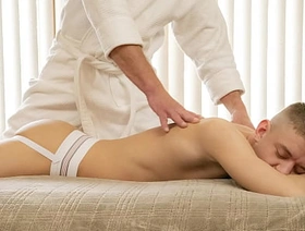 Stepdaddy Brought Stepson Procure the Room for A Sensual Massage - Fuckcest korean gay soft porn