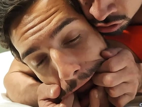 Bondage Hotel: Mike Bebecito added to Samuel Decker galumph added to gagged fucking undependable PREVIEW korean gay be hung up on porn