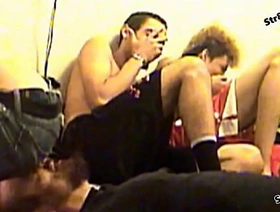 Debauched Red shows his homies his gay ha ha ha hot property gay porn