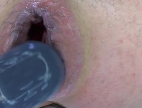 Super Closeup - Dildo with the addition of Vibrator play enquire into a unilluminated of hard dildo play. In flames with the addition of sore ass chinese dad porn gay