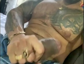 Gay pornstar flexing muscle and strocking nipples while you masturbate me gay hot abs porn