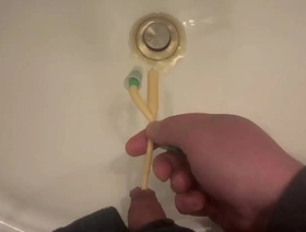 Draining Myself hither the Drill-hole my junior hither school korean gay porn