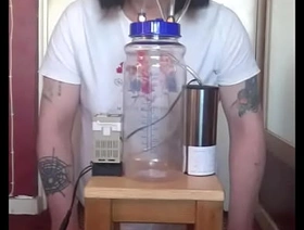 AC/DC crossdresser with his portable cow milking machine korean gay soft porn