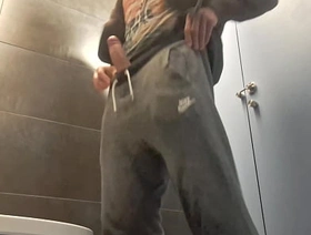 Sexy and Risky masturbation involving a public bathroom gay hot porn muscle
