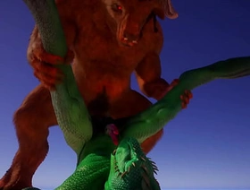 WILD LIFE - MINOTAURO FOLLANDO A LAGARTO VERDE chinese rent boy gay porn