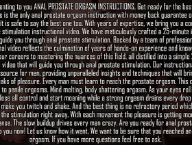 ANAL PROSTATE Crest INSTRUCTIONS - money back audacity korean american gay porn